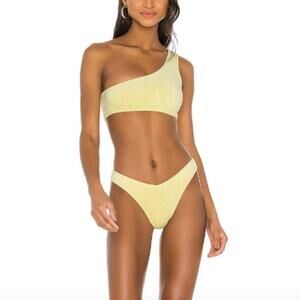 Frankies Barb Terry Cloth Bikini Set in Buttercup